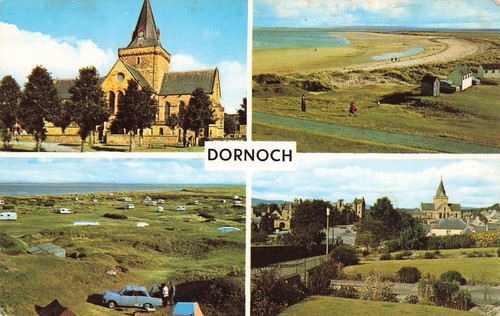 Dornoch multiview postcard - dornoch,