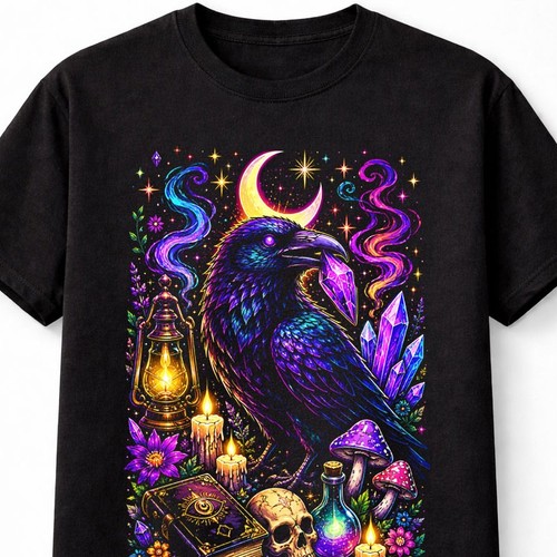 Mystic raven gothic witchcraft - raven,