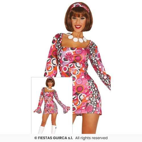 Disco night shift dress 70s - disco,
