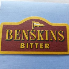 Benskins beer mat cat - benskins, no
