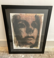 Guy Denning 'And There Shall Be None' 2007 Signed Original Oil/Conte/Paper/Frame