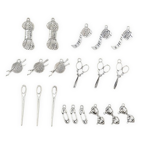 Mixed metal charms - metal,