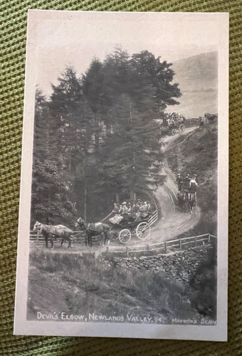 Antique postcard photo devil - antique,