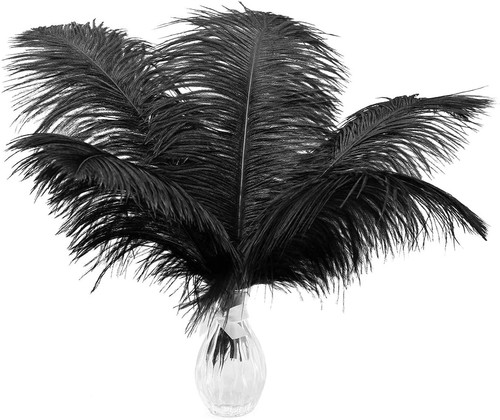 Ballinger black large ostrich - black,
