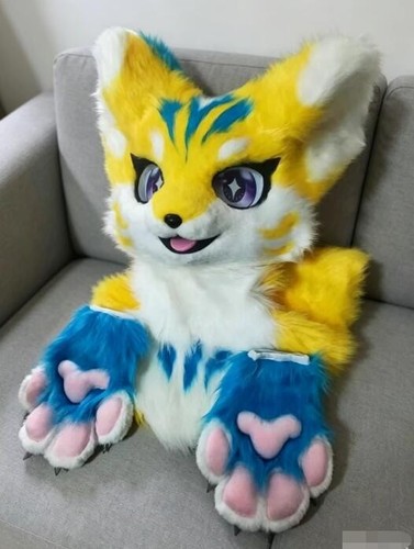 Fursuit long haired dog fox - haired,