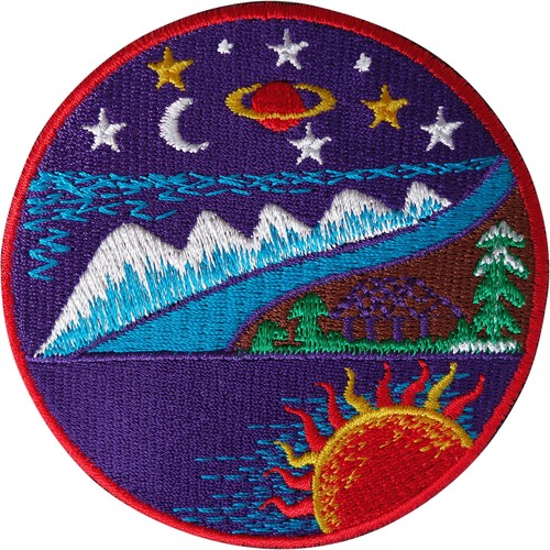Moon sun star planet patch - planet,