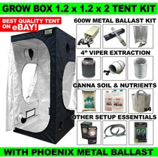 Grow Box Tent Starter Kit 1.2m