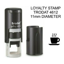 Loyalty card stamp 11mm, Customer reward scheme, pocket size stamp, cafe, school
