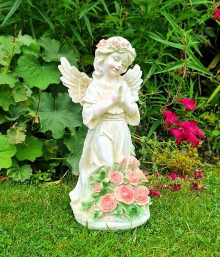 Solar garden ornament cherub - garden,