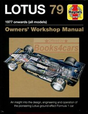 LOTUS 79 BOOK HAYNES MANUAL F1