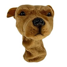 Staffy Golf Cover, Brown –