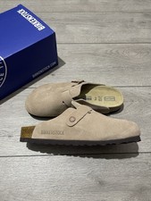 Birkenstock Boston Clogs Mud Brown Size 6 UK Brand New Regular Footbed