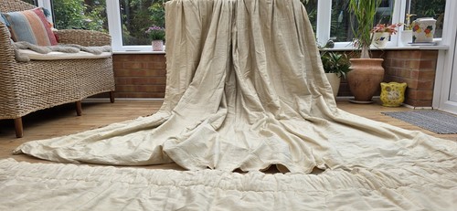 Cream real silk - real,