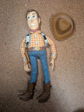 Disney Toy Story 1997 Thinkway 16" Woody Doll with Hat  READ DESCRIPTION