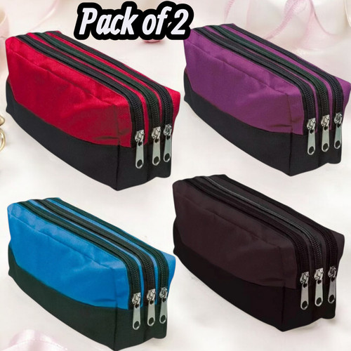 2xtriple pocket zip pencil - zip,