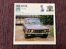 Rover, 3500 P6B,    1968/76,   Luxury Class Car, G.B.,Collectors Card