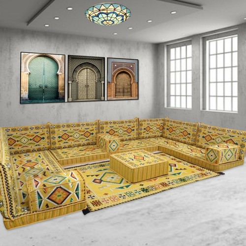 Modular shape corner sofa - u-shape,