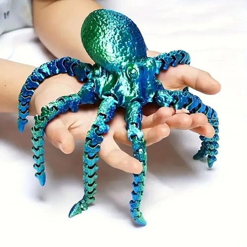 Printed octopus figurine - octopus,