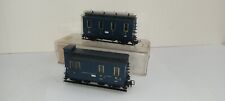 Narrow gauge HOe 009 2x Jouef Eggerbahn Coach Blue Livery Passenger Brake NICE
