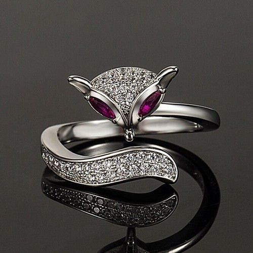 Elegant crystal fox - fox, shaped