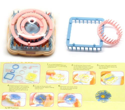 Flower loom knitting set - set,