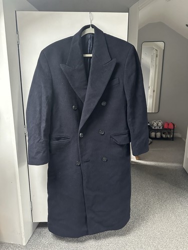 Vintage wool overcoat men - vintage, 38