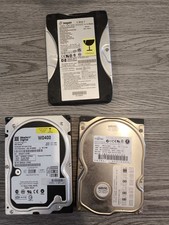 Vintage IDE Hard Drive Lot – WD 40GB + Fujitsu 30GB + Seagate 10GB – Untested...