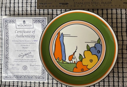 Clarice cliff plate bizarre - clarice, 8"