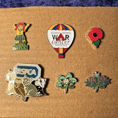 Charity pin badges enamel