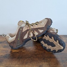 KARRIMOR SUMMIT 10 Walking Shoes Hiking UK 5 Brown Beige EU 38 Leather Textile