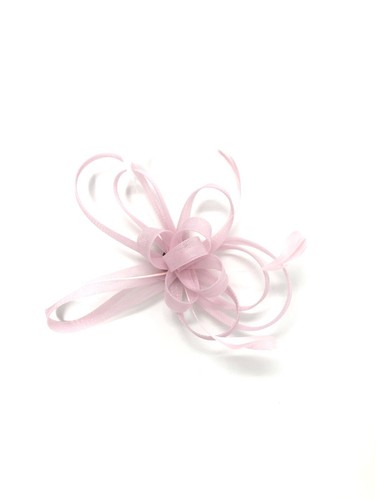 Pink feather fascinator hair - pink,