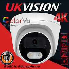 Hikvision Compatible Audio CCTV Camera UHD 4K 8MP Night Vision Turren Outdoor UK