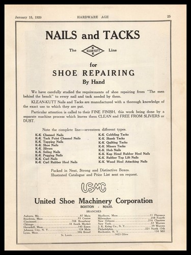 1920 united shoe - shoe, co