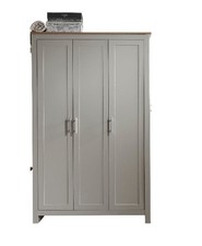 Lancaster 3 Door Robe Grey - great value CUSTOMER RETURN - GRADED