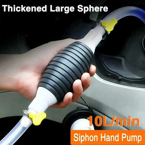 Hand siphon pump - hand, water