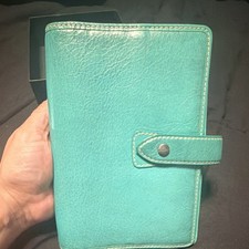 Rare- Filofax Malden  AQUA