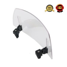 UK Motorcycle Clip On Windshield Wind Screen Deflector Extension Spoiler NEW
