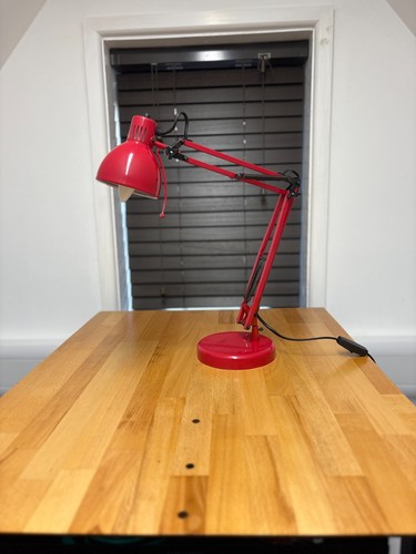 Argos home red swing arm - red, desk