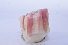 Rubellite on Quartz Pink