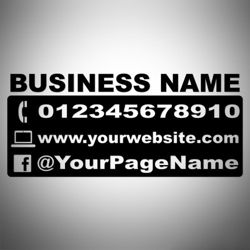 Business sign decal - business,