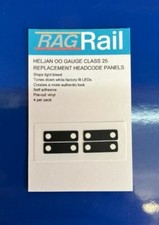 Heljan OO gauge replacement BR Class 25 and class 27 headcode panels dominos 