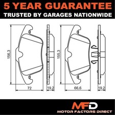 Fits Jaguar XF 2008-2015