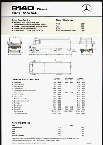 Mercedes benz 814d - 814d, van