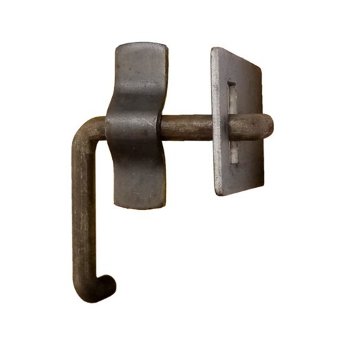 Gate latch with - gate, bracket