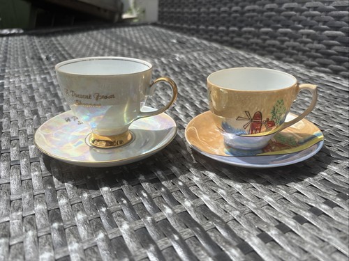 Vintage lusterware tea - 2x, cup