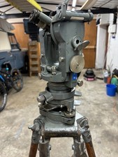 Hilger & Watts Vintage Theodolite with Case and Wooden Tripod