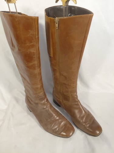 Gabor brown leather knee high - leather,