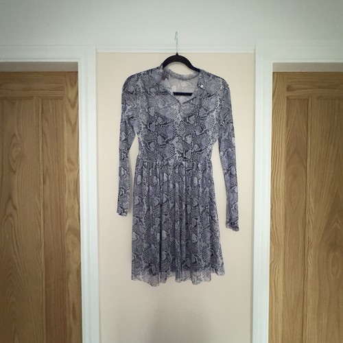 Primark blue snake - print, sheer
