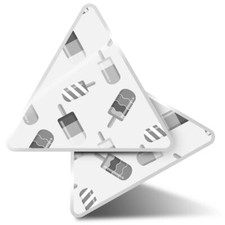 2 x Triangle Stickers  10cm -
