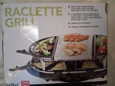 VonShef Raclette Grill Entertain And Cook 8 Person Party Electric Stone Grill
